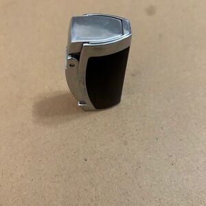 COLIBRI LIGHTER, BLACK AND SILVER 3 BURNER BUTANE BEAUTY. VINTAGE MUST HAVE